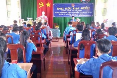 Đoàn trường THPT Nguyễn Thị Minh Khai đã long trọng tổ chức Đại hội Đại biểu Đoàn TNCS Hồ Chí Minh khóa IX, nhiệm kỳ 2017 – 2018